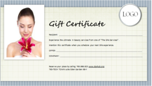 Spa Gift Certificate Template For Ms Word | Document Hub With Regard To Spa Day Gift Certificate Template