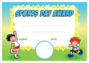 Sports Award Personalised Certificate For Quality Sports Day Certificate Templates Free