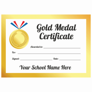 Sports Day Gold Medal Certificates Throughout Sports Day Certificate Templates Free