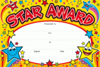 Star Award Certificate Template 8 Best Templates Ideas For Pertaining To Quality Star Certificate Templates Free