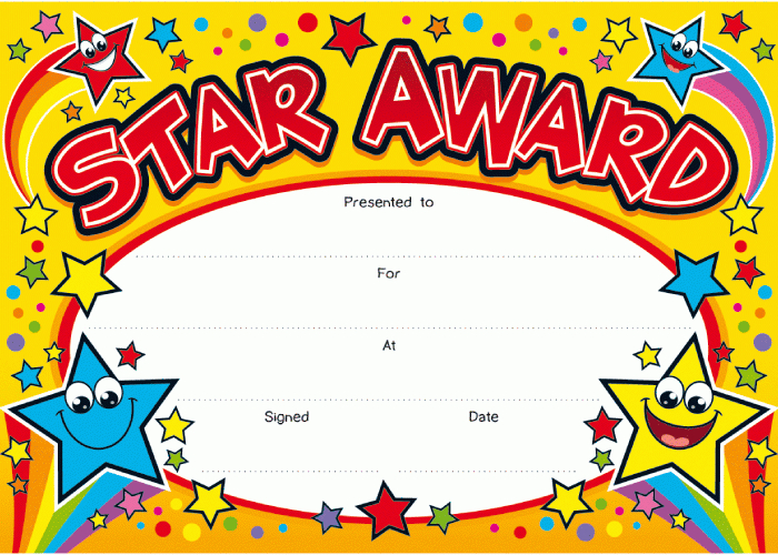 Star Award Certificate Template 8 Best Templates Ideas For Pertaining To Quality Star Certificate Templates Free