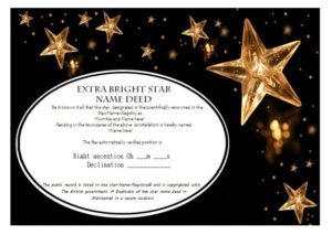 Star Naming Certificate Templates (15+ Free Official Looking Regarding Star Performer Certificate Templates