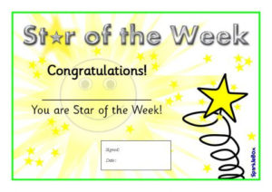 Star Of The Week Certificates (Sb1917) Sparklebox Within Best Star Of The Week Certificate Template