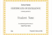 Student Award Templates 9+ Free Word, Excel, Pdf Documents In Free Student Certificate Templates
