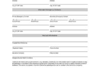 Student Information Sheet | Emergency Contact Form Throughout Free Student Information Card Template