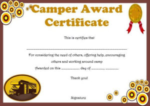 Summer Camp Certificate Templates: 15+ Templates To For 11+ Summer Camp Certificate Template
