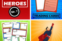 Superheroes > Comic Strip Templates + Trading Card Templates + Lesson Ideas With Superhero Trading Card Template