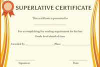 Superlative Award Certificate Templates | Awards Pertaining To Quality Superlative Certificate Template