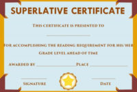 Superlative Certificate Template Word | Certificate Intended For Quality Superlative Certificate Template
