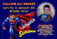 Superman Birthday Invitations | Superman Birthday, Superman With Superman Birthday Card Template