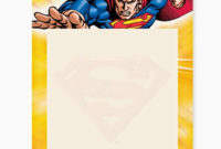 Superman Free Printable Invitations, Frames Or Cards. Oh With Regard To Free Superman Birthday Card Template