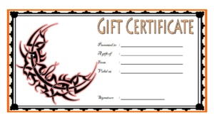 Tattoo Gift Certificate Template Free 2 For Tattoo Gift Certificate Template