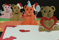 Teddy Bear Pop Up Card Template Inside Teddy Bear Pop Up Card Template Free