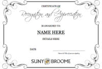 Template: Certificate Of Recognition & Appreciation Inside 11+ Template For Recognition Certificate