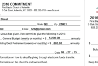 Template Church Pledge Card Savethemdctrails With Church Intended For Professional Church Pledge Card Template
