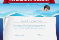 Template Of Certificate For Swimming Award Download Free With Regard To Swimming Award Certificate Template