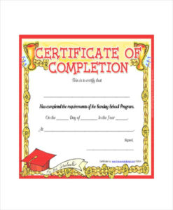 Template Sunday School Certificate Template 5 Free Word Pertaining To Best Free School Certificate Templates