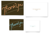 Thank You Note Card Template Word & Publisher With Regard To 11+ Thank You Card Template Word
