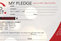 The Extraordinary Church Pledge Form Template Hausn3Uc With Regard To Building Fund Pledge Card Template