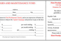 The Hubbard Press Custom Designed Pledge Cards With Professional Pledge Card Template For Church