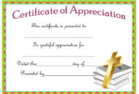 Thoughtful Pastor Appreciation Certificate Templates To With Christian Certificate Template