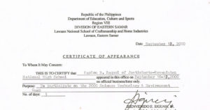 Tidbits And Bytes: Example Of Certificate Of Appearance In Certificate Of Appearance Template
