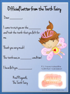 Tooth Fairy Letter | Tooth Fairy Letter Template, Tooth For Free Tooth Fairy Certificate Template