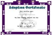 Toy Adoption Certificate Template : 13+ Free Word Templates Intended For Toy Adoption Certificate Template