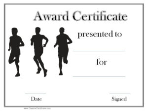 Track And Field Award Certificate Templates | Certificate Within 11+ Track And Field Certificate Templates Free