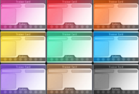 Trainer Card Templates: Mosaic Card Background | Pokécharms Inside Pokemon Trainer Card Template