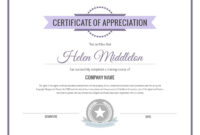 Training Course Of Appreciation Certificate Template | Visme With In Appreciation Certificate Templates