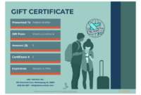 Travel Gift Certificate Template Pdf Templates | Jotform Inside Free Travel Gift Certificate Template