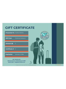 Travel Gift Certificate Template Pdf Templates | Jotform Inside Free Travel Gift Certificate Template