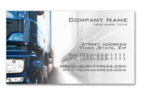 Truck Transportation &amp;amp; Logistics Business Card | Free Pertaining To Transport Business Cards Templates Free