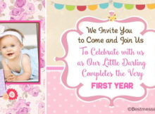 Unique Cute 1St Birthday Invitation Wording Ideas For Kids Regarding Printable First Birthday Invitation Card Template