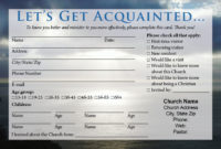 Visitor Card Templates For Pews | Church Visitor Gifts Within Church Visitor Card Template Word