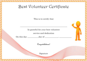 Volunteer Certificate Templates (6) Templates Example With 11+ Volunteer Certificate Templates