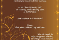 Wedding Email Invitations Happywedd.xyz | Marriage Pertaining To Best Sample Wedding Invitation Cards Templates