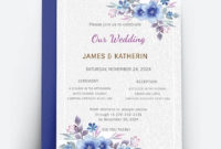 Wedding Invitation Card Template Word (Doc) | Psd In Invitation Cards Templates For Marriage