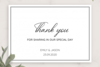 Wedding Thank You Cards Download Or Order Printed With Printable Template For Wedding Thank You Cards