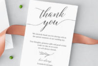 Wedding Thank You Notes Template Thank You Note Cards For Wedding Table Fall Wedding Elegant Thank You Cards Templett Instant Download #55Fd Intended For Template For Wedding Thank You Cards
