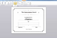 Word Simple Mail Merge Certificate Example Youtube Within In Word 2013 Certificate Template
