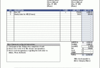Work Orders | Free Work Order Form Template For Excel Intended For Maintenance Job Card Template