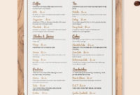 10+ Cafe Menu Templates - Illustrator, Pages, Indesign, Photoshop, Ms for Word Document Menu Template