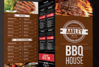 11+ Minimalist Bbq Menu - Ai, Psd, Google Docs, Apple Pages | Free intended for Menu Template For Pages