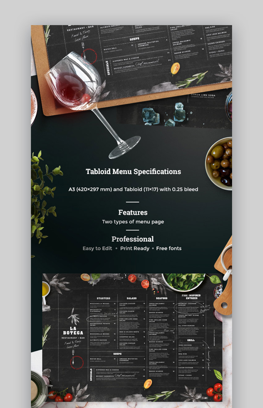 20 Cool Restaurant (Food) Menu Templates (Best Modern Designs For 2020) pertaining to Fancy Menu Template Free