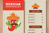 23+ Mexican Food Menu Templates - Free Premium Psd Png Downloads regarding Mexican Menu Template Free Download