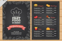 50+ Free Restaurant Menu Templates Psd intended for 50S Diner Menu Template