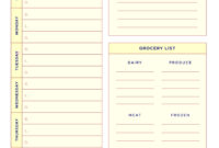 7 Best Blank Meal Planner Sheet Printable - Printablee with regard to Fascinating 7 Day Menu Planner Template