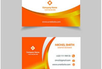 Amazing Blank Business Card Template Psd